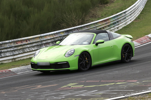 ポルシェ 911タルガ 新型プロトタイプ(スクープ写真)