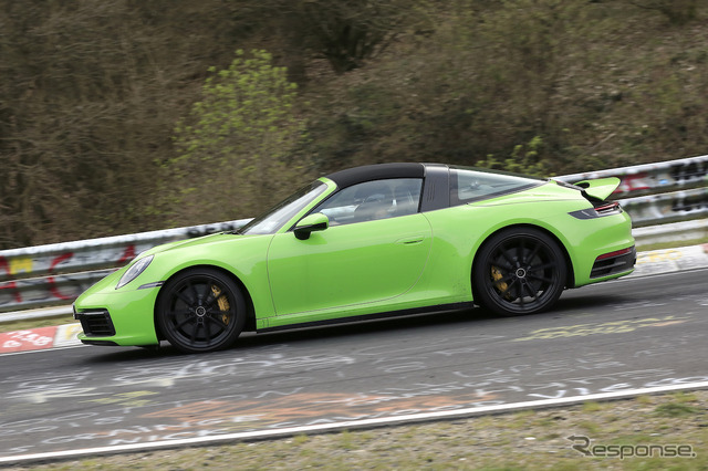 ポルシェ 911タルガ 新型プロトタイプ(スクープ写真)