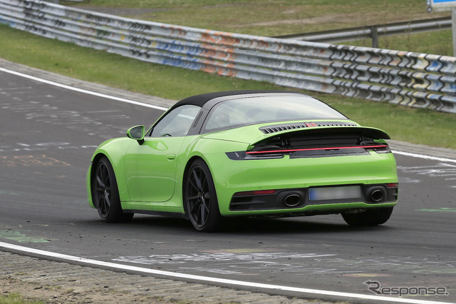 ポルシェ 911タルガ 新型プロトタイプ(スクープ写真)