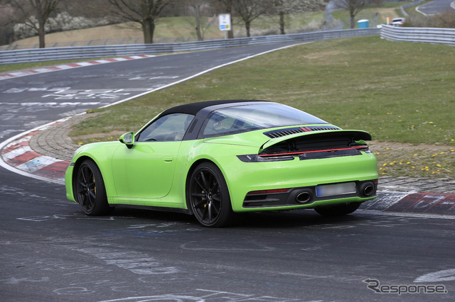ポルシェ 911タルガ 新型プロトタイプ(スクープ写真)