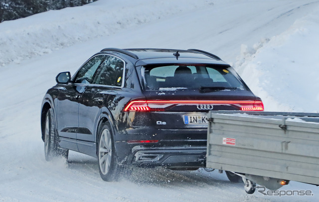 アウディ Q8 PHEV スクープ写真