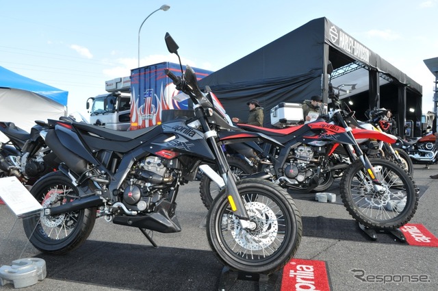 モトグッツィやアプリリアのモデルを展示したピアッジオ(BIKE! BIKE! BIKE! 2019)