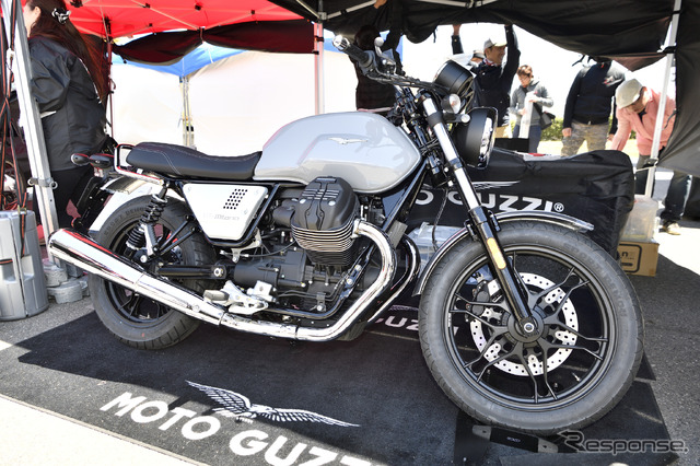 モトグッツィやアプリリアのモデルを展示したピアッジオ(BIKE! BIKE! BIKE! 2019)