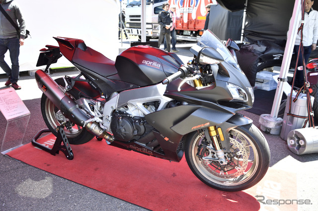 モトグッツィやアプリリアのモデルを展示したピアッジオ(BIKE! BIKE! BIKE! 2019)