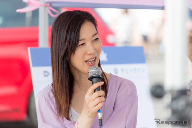 まるも亜希子さん(筑波サーキット・カーフェスティバル2019)