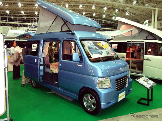 【キャンピング＆RVショー08】注目を集めた軽乗用キャンピングカー
