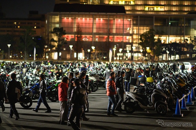 BMW Group Tokyo Bayで開催される「Night Rider Meeting」（写真は前回）