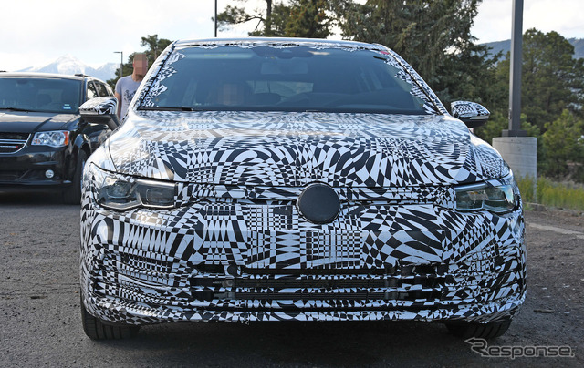 VW ゴルフ 新型 開発車両(スクープ写真)