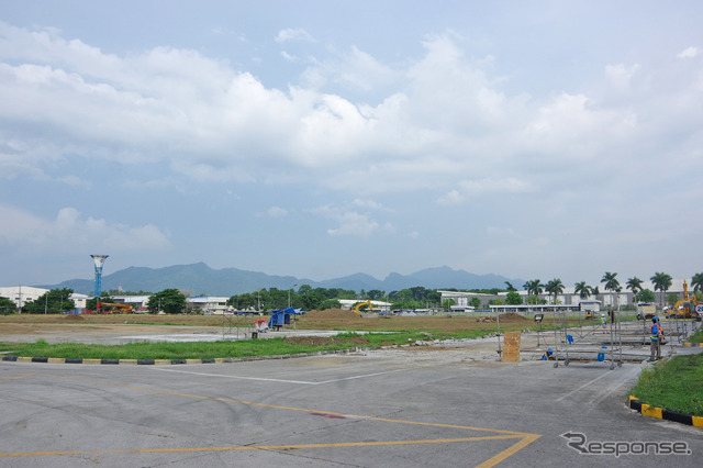 2020年7月に新工場棟が完成する予定の敷地(ヤマハ・モーター・フィリピン)