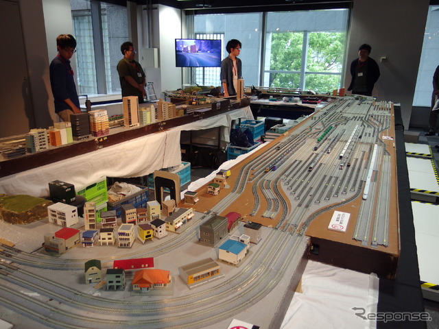 東京都市大学鉄道研究部Nゲージジオラマ(はたらくのりものコレクション2019)