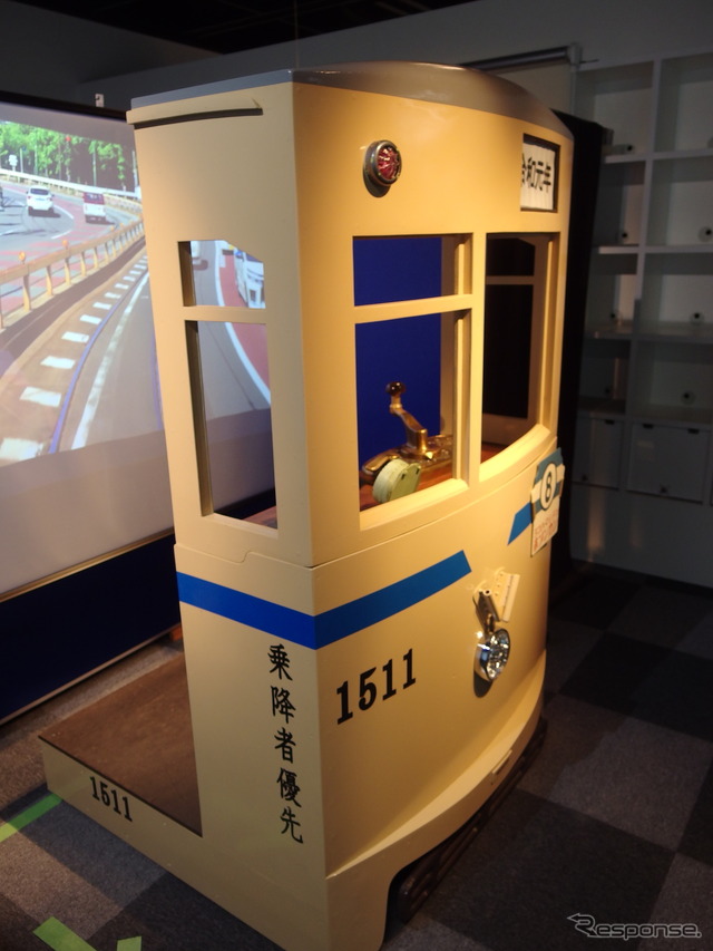 横浜市電保存館のフォトスポット子供向け制服貸し出しもある。（はたらくのりものコレクション2019）