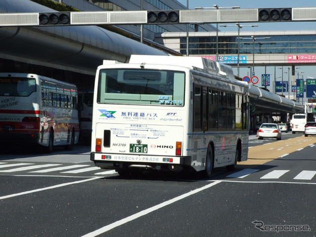 非接触給電ハイブリッドバス…羽田空港で運行開始