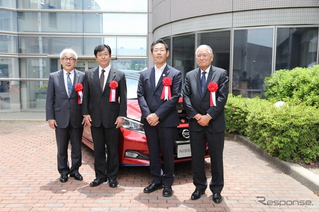 日産自動車と三重日産自動車が「災害時における電気自動車からの電力供給に関する協定」を伊勢市と締結