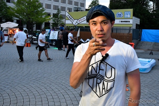 主催者のひとり、株式会社カドヤ(東京都台東区)企画室 小谷 渉さん。