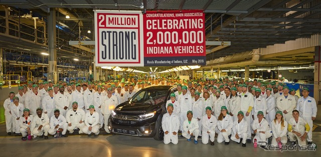 米国インディア州のホンダ・マニュファクチャリング・オブ・インディアナ（HMIN）が生産200万台を達成