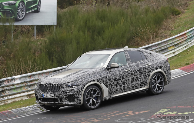 BMW X6 新型プロトタイプ(スクープ写真)