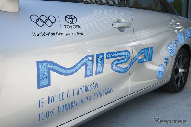 国際オリンピック委員会に納車されたトヨタ・ミライ