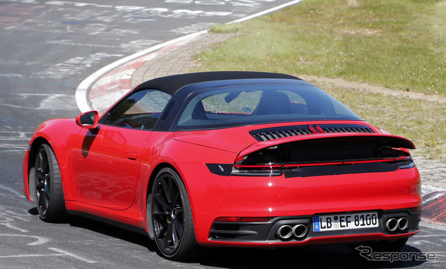 ポルシェ 911タルガ4 GTS 新型 スクープ写真