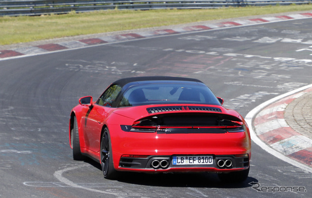 ポルシェ 911タルガ4 GTS 新型 スクープ写真