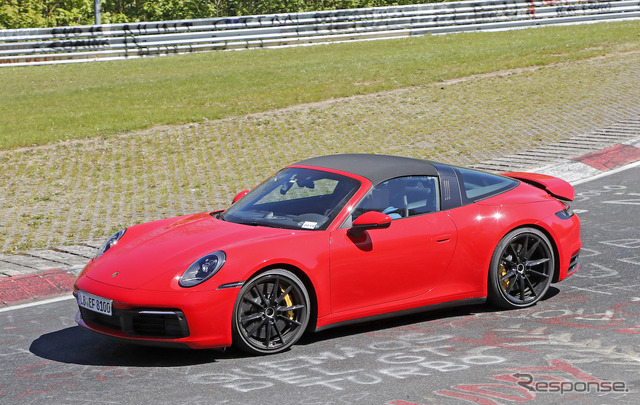 ポルシェ 911タルガ4 GTS 新型 スクープ写真