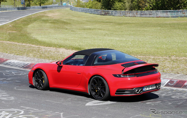 ポルシェ 911タルガ4 GTS 新型 スクープ写真