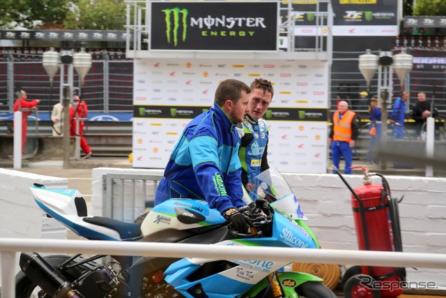 惜しくも表彰台を逃したディーン・ハリソン選手(マン島TTレース2019)