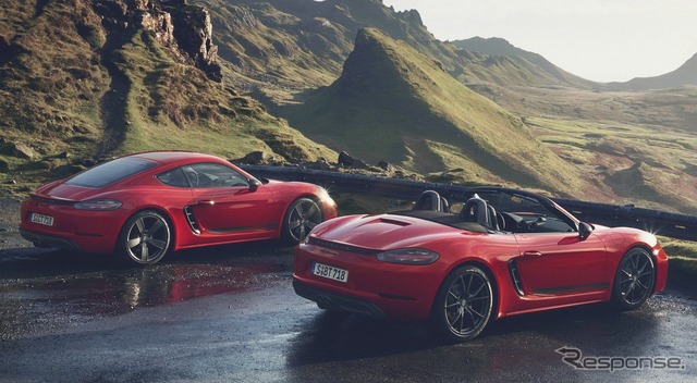 ポルシェ718ケイマンTとポルシェ718ボクスターT(写真は現行型)