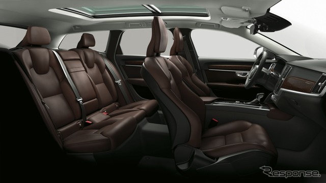 V90 D4 ノルディック エディション(オニキスブラックメタリックxマルーンブラウン)