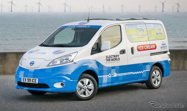 日産 e-NV200 のアイスクリームバンコンセプト