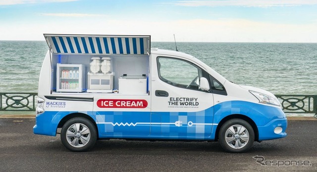 日産 e-NV200 のアイスクリームバンコンセプト