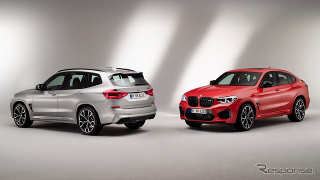 BMW X3M(向かって左)とX4M
