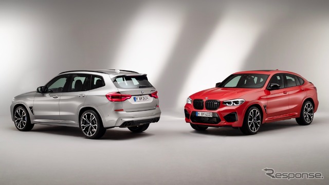 BMW X3M（向かって左）とX4M