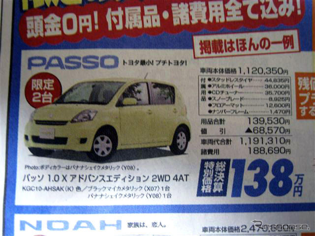 【明日の値引き情報】このプライスでセダン、コンパクト、スポーツを購入!!