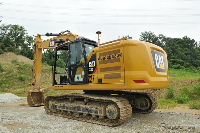 キャタピラーの次世代油圧ショベル「Cat320」(実証実験仕様)