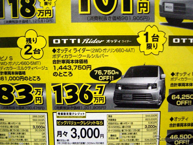 【春一番 値引き情報】この価格で軽自動車を購入できる!!