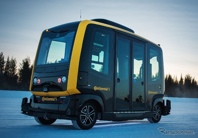 コンチネンタルの無人の自動運転車「ロボタクシー」のテスト車両