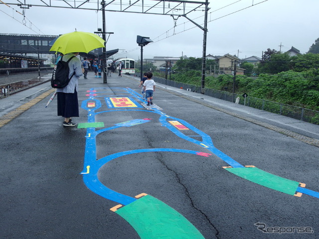 「西武ちちプラレール駅」（7月14日、西武秩父駅）