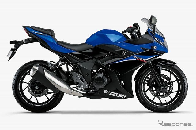 スズキ GSX250R クリスタルブルーメタリック/パールネブラーブラック