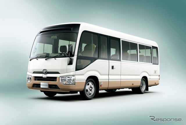 トヨタ コースター LX(ロングボディ・29人乗り・6AT)(ホワイト/ベージュ)