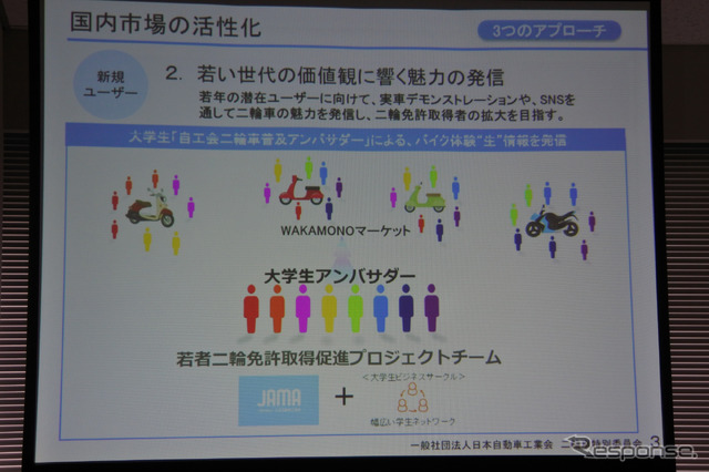 日本自動車工業会 二輪車特別委員会 日高祥博 委員長 懇談会