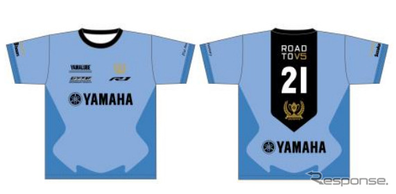 YAMAHA FACTORY RACING TEAM Tシャツ(各5000円)