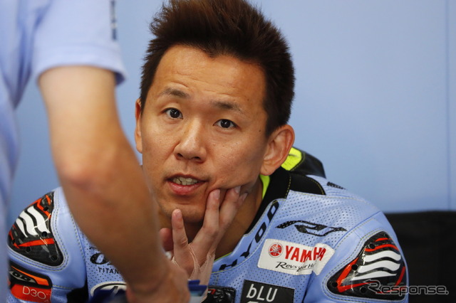 中須賀克行選手(7月24日、鈴鹿8耐テスト)