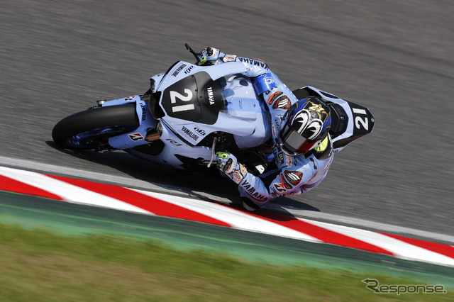 中須賀克行選手(7月24日、鈴鹿8耐テスト)