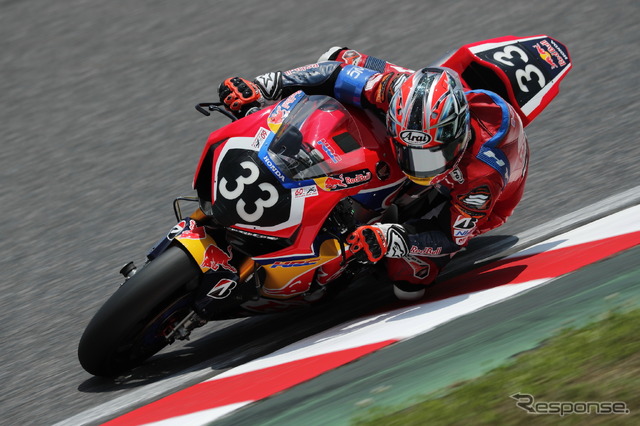 高橋巧選手(7月24日、鈴鹿8耐テスト)
