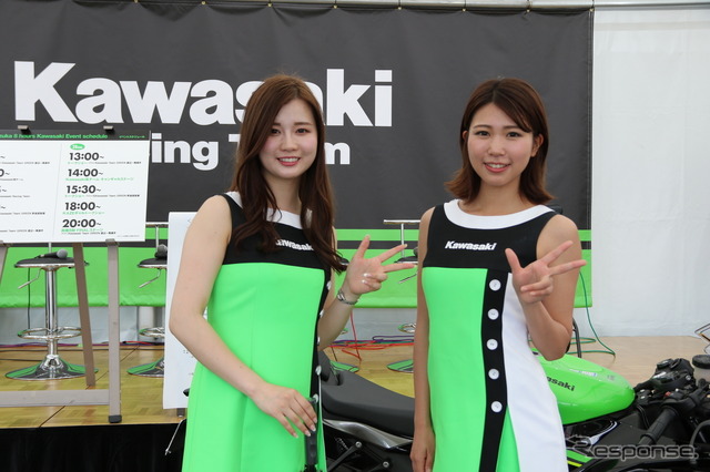 鈴鹿8耐カワサキブース《撮影 先川知香》