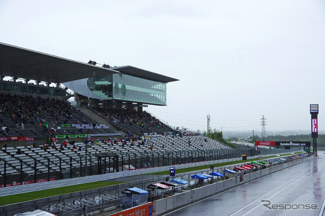 雨の鈴鹿サーキット