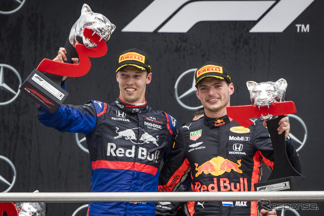 クビアトとフェルスタッペン(F1ドイツGP)