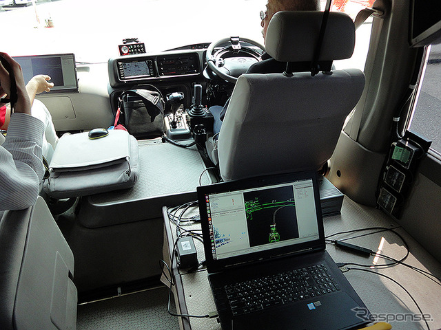埼玉工業大学とミクニ ライフ&オートがつくった自動運転バス(日野リエッセ II)