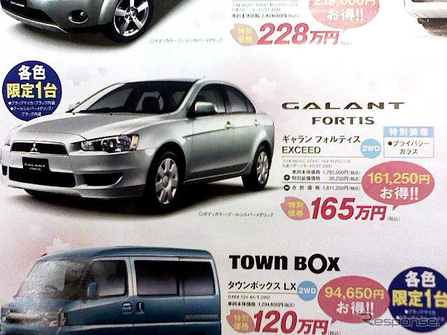 【明日の値引き情報】三菱 ギャランフォルティス か輸入車かそれとも…