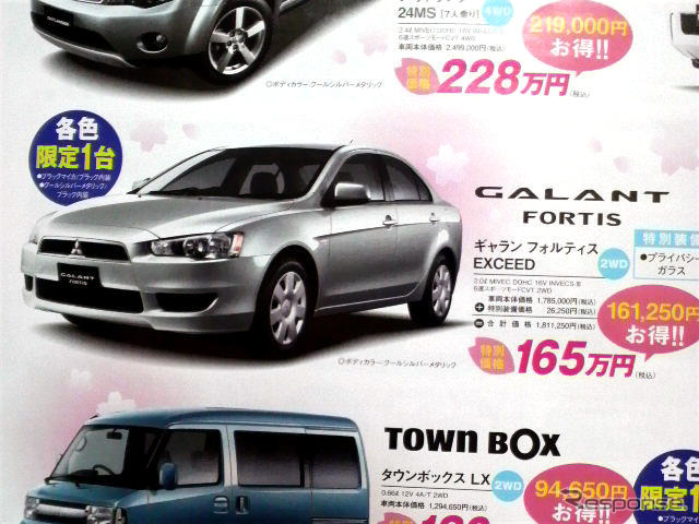 【明日の値引き情報】三菱 ギャランフォルティス か輸入車かそれとも…